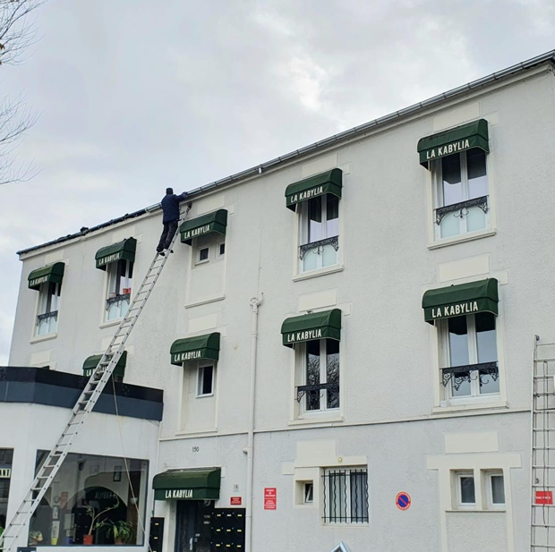 Gouttière zinc